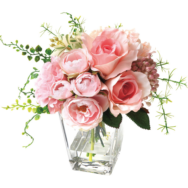 ローズのウォーターアレンジメント　ピンク