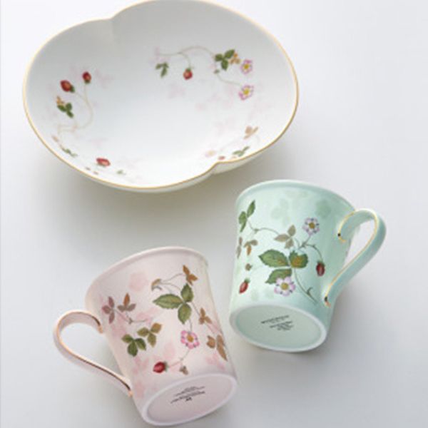 ウェッジウッド　ワイルド　ストロベリー　パステル　ティータイムセット