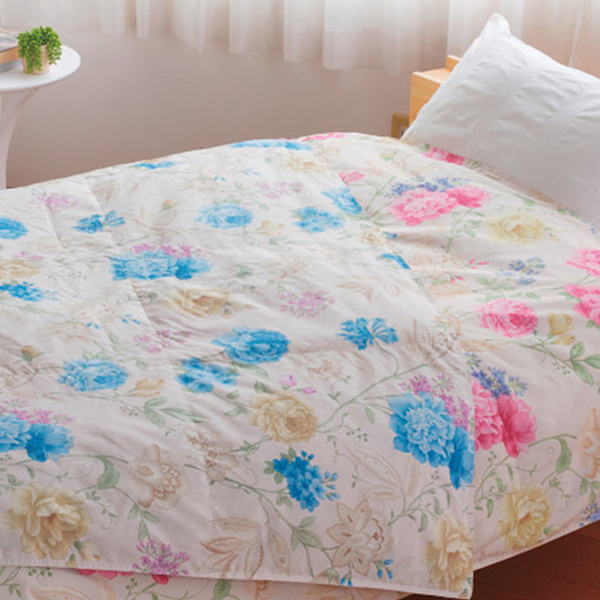 リプリーブ　サスティナブル羽毛肌掛けふとん　ブルー