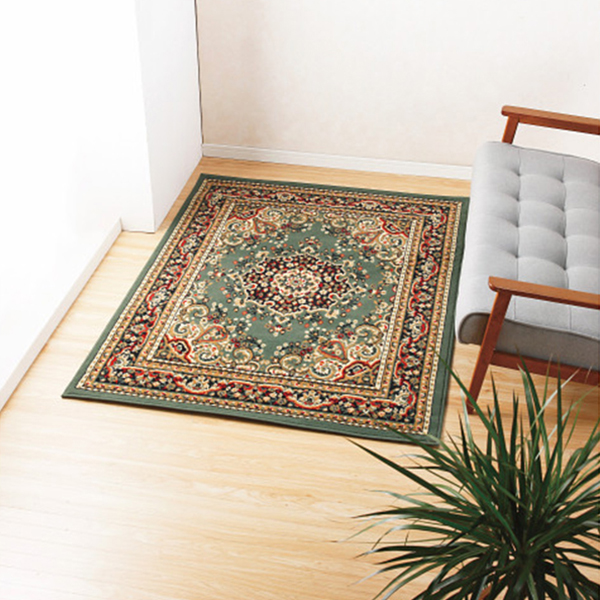 ウィルトン織カーペット　グリーン