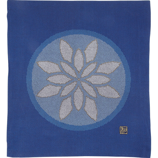 座布団＆座布団カバー各５枚セット　ブルー