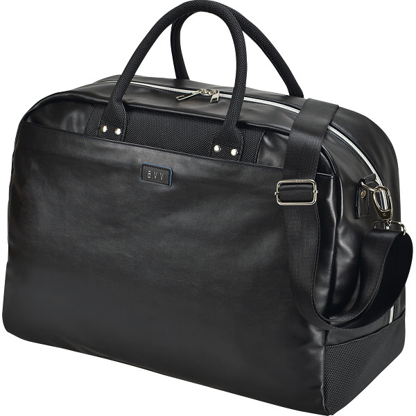 アー・ヴェ・ヴェ　合皮ボストンバッグ　ブラック