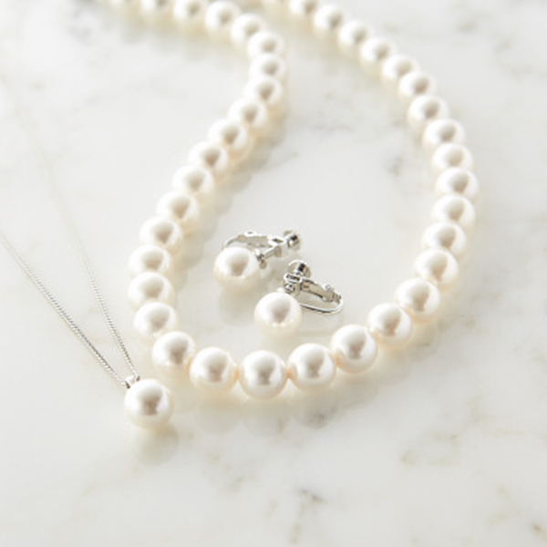 ユキコハナイ　パール３点セット　ホワイト