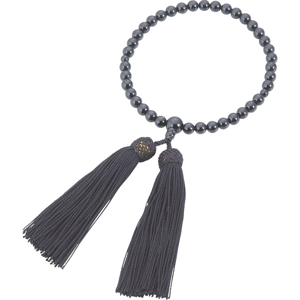 女性用片手念珠　オニキス共仕立・正頭