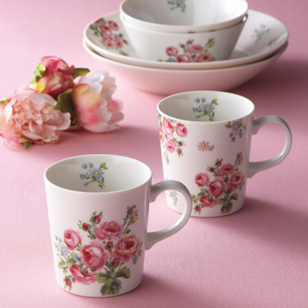 ローラアシュレイ　バンチェッドロージズ　１２ピースセット　