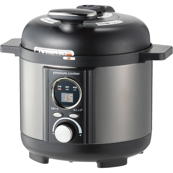 リブセトラ　電気圧力鍋（１．２ｌ）　ブラック