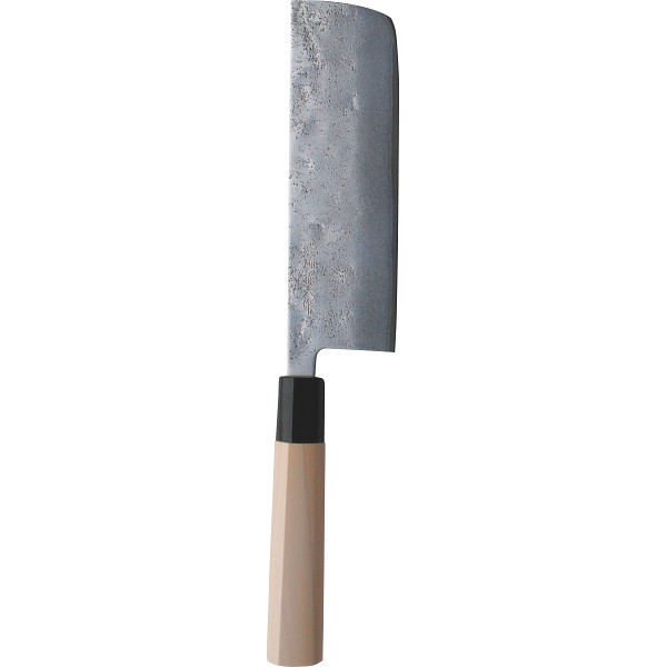 濃州孫六作　梨地本割込菜切和包丁