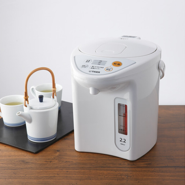 タイガー　マイコン電動ポット（２．２ｌ）　ホワイト