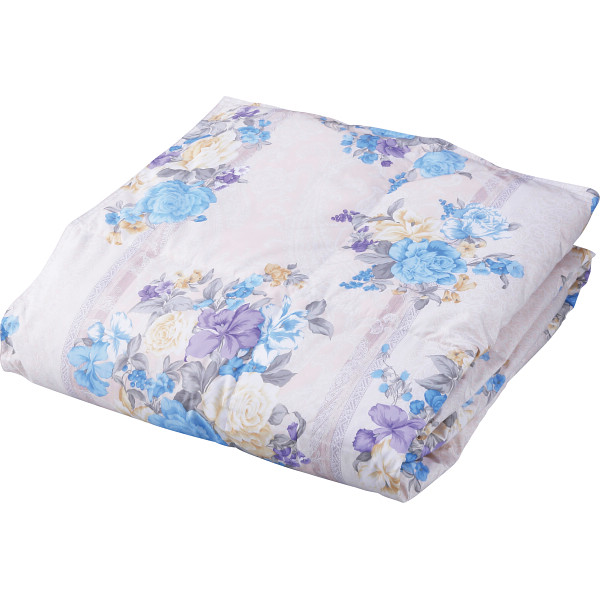 西川　羽毛肌掛けふとん　サックス