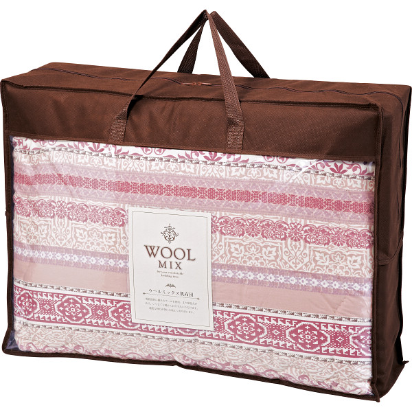 ウール混掛けふとん　ローズ