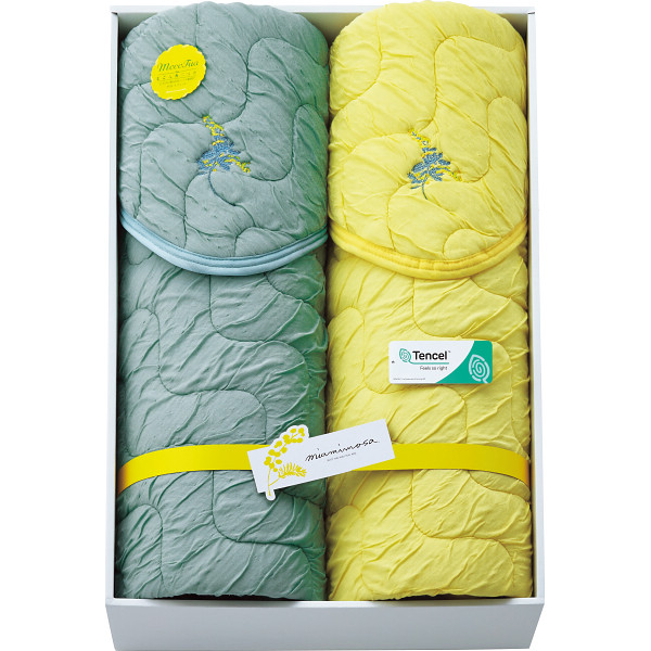 ミアミモザ　もこふあニット敷パット２枚セット