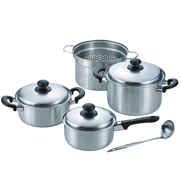 燕三　ステンレス鍋３点セット（お玉付）　