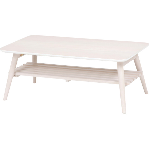 折れ脚テーブル　ホワイトウォッシュ