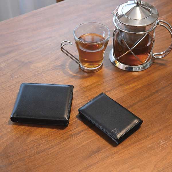 良品工房　日本製牛革財布＆名刺入れセット
