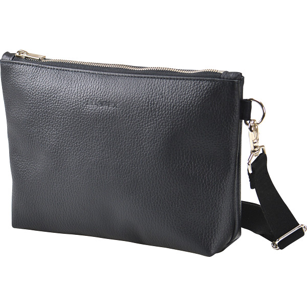 牛革　サコッシュ　ブラック