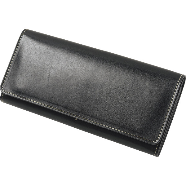 ｍ，ｉ，ｕ，ｏ．ｊ　ヌメ革　長財布　ブラック