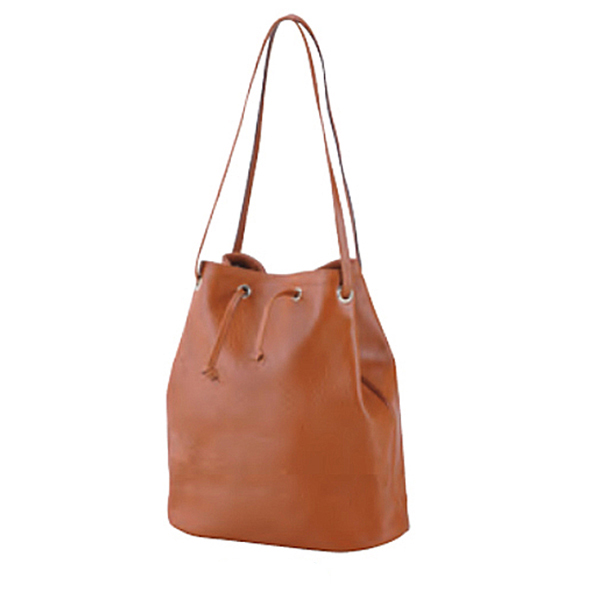 巾着　キャメル