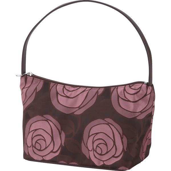 桐生織ジャガードバッグ３点セット　ピンク