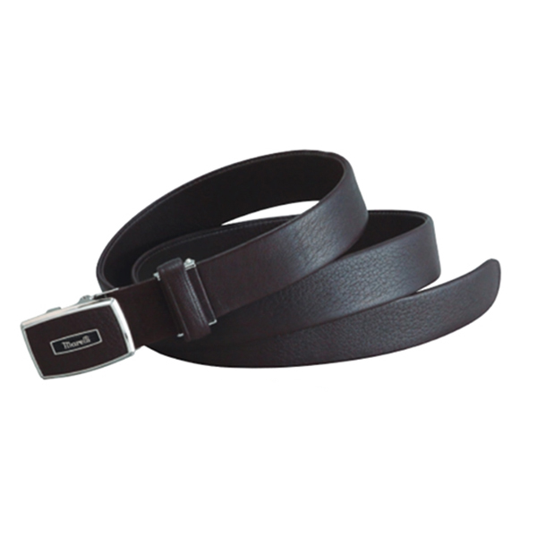 マレリー　鹿革ベルト　ダークブラウン