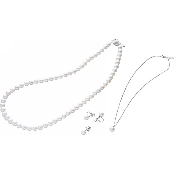 ユキコハナイ　ロングパール４点セット　ホワイト