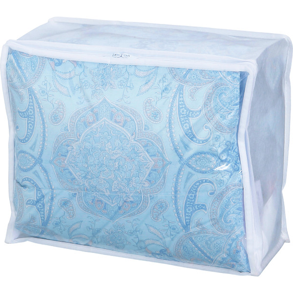 羽毛肌掛けふとん（ダウン７０％）　ブルー