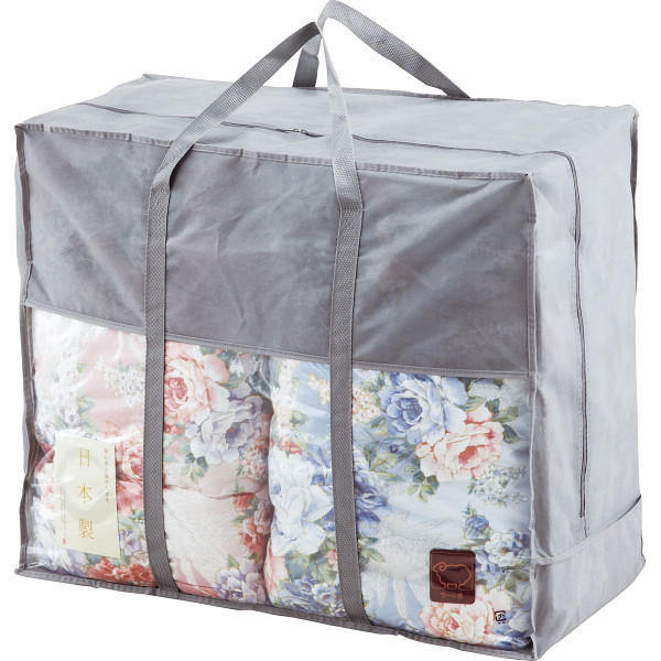 日本製　ウール１０％入肌掛けふとん２枚セット