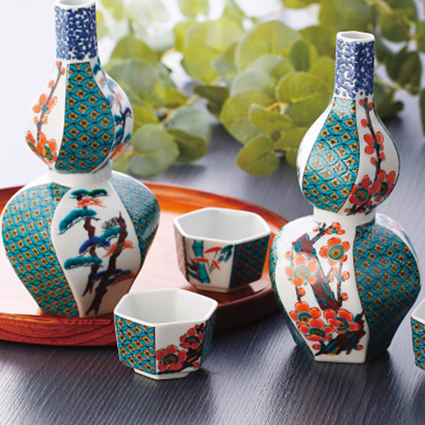 九谷焼　松竹梅　酒器揃