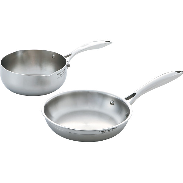 ビタクラフト　プロ　ユキヒラ鍋（１８ｃｍ）＆フライパン（２０ｃｍ）セット