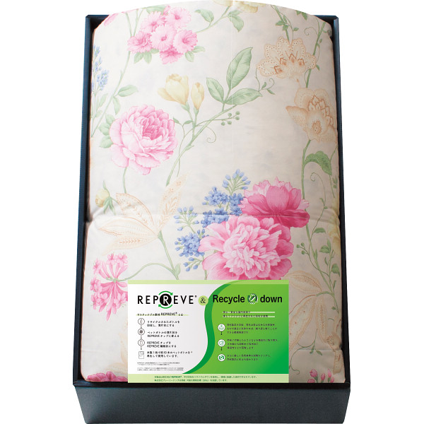 リプリーブ　サスティナブル羽毛掛けふとん　ピンク