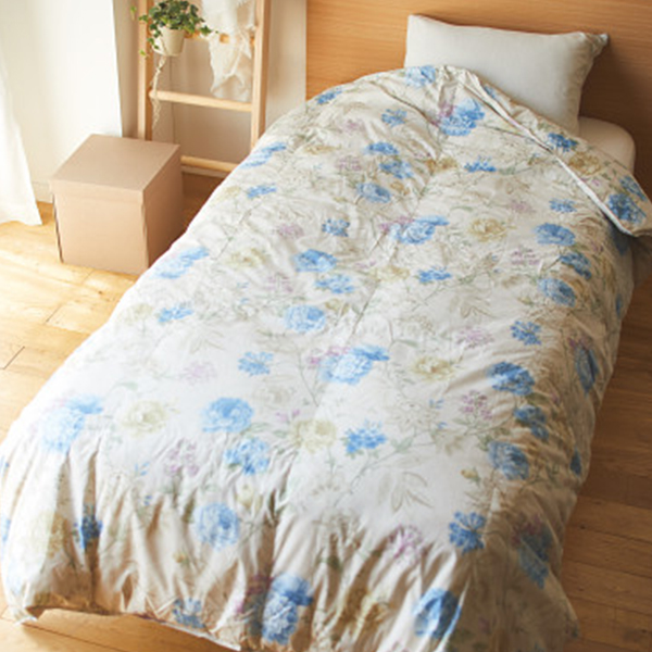 リプリーブ　サスティナブル羽毛掛けふとん　ブルー