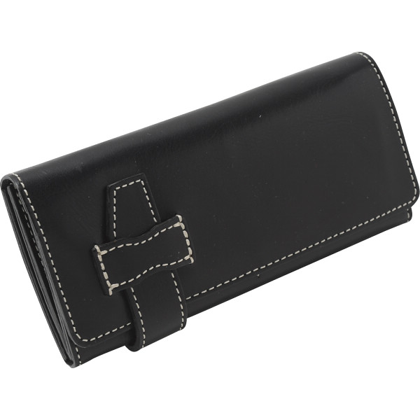 ｍ，ｉ，ｕ，ｏ．ｊ　ヌメ革　長財布　ブラック