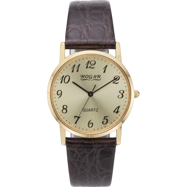 ロガール　メンズ腕時計　ゴールド
