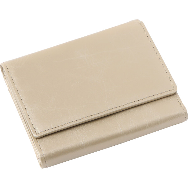 キャティフェラーリ　コンパクト折財布　ゴールド