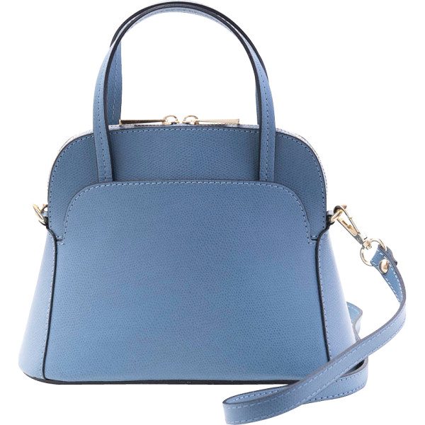 アントネッロマージ　イタリア製ミニ２ＷＡＹレザーバッグ　グレイッシュブルー