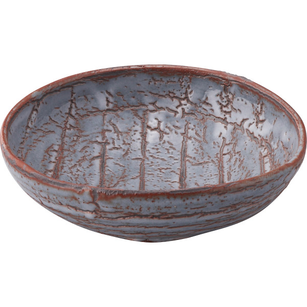 鼠志野　菓子盛鉢