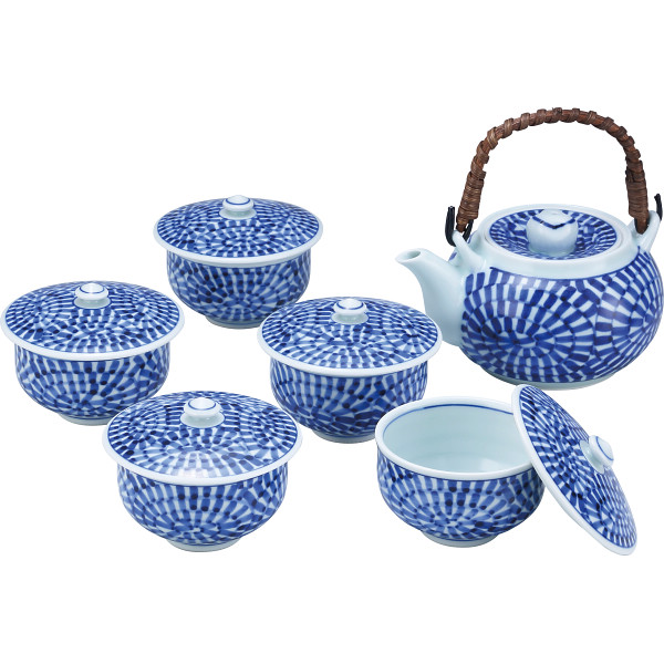 波佐見焼　蛸唐草絵　番茶器揃