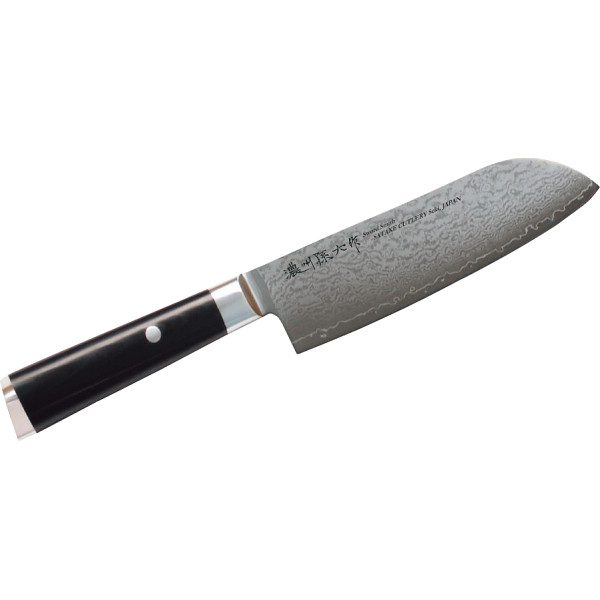 濃州孫六作　ダマスカス三徳包丁