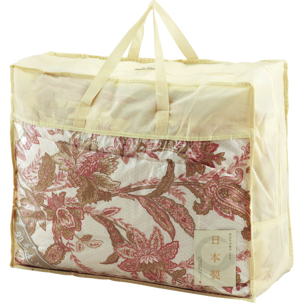 日本製　ダウン８５％入ダウンケット　ピンク