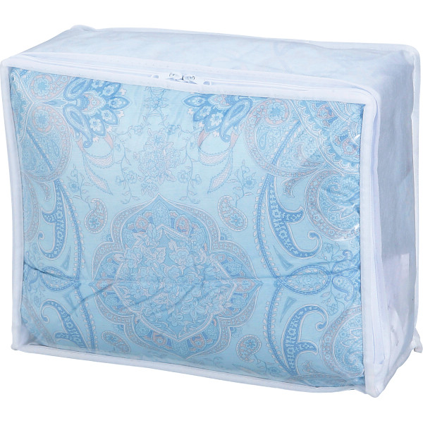 羽毛合掛けふとん（ダウン７０％）　ブルー