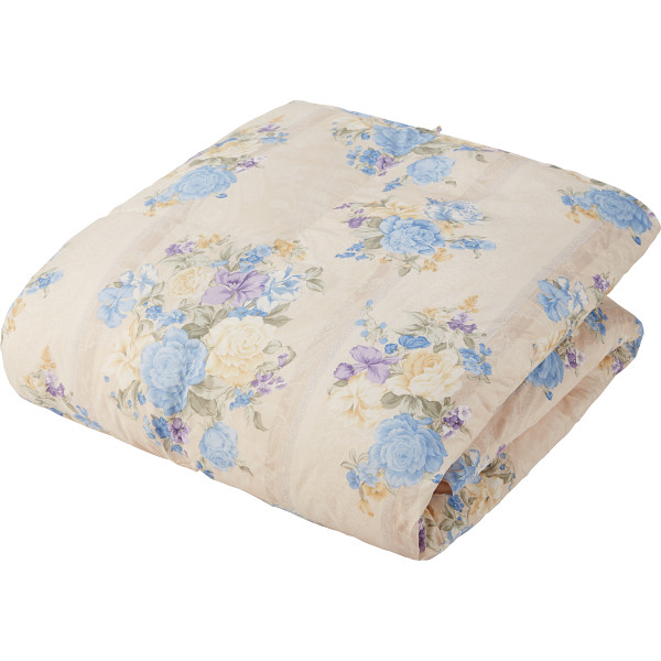 西川　羽毛肌掛けふとん（増量タイプ）　サックス