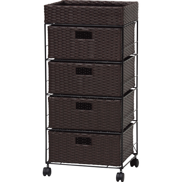 ランドリーチェスト　ダークブラウン