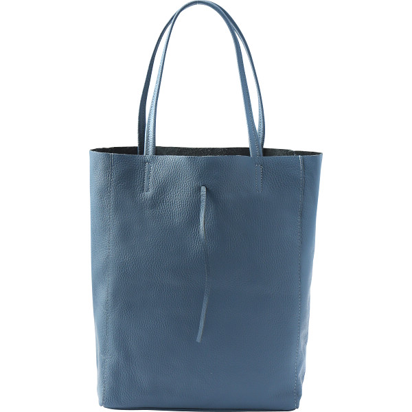 アントネッロマージ　イタリア製牛革トートバッグ　ライトブルー