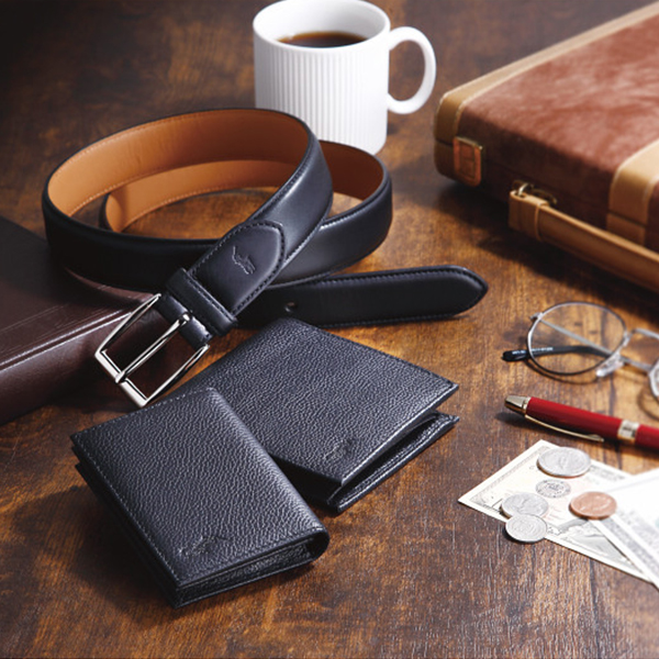 ポロ　ラルフローレン　名刺入れ＆ベルト　ブラック