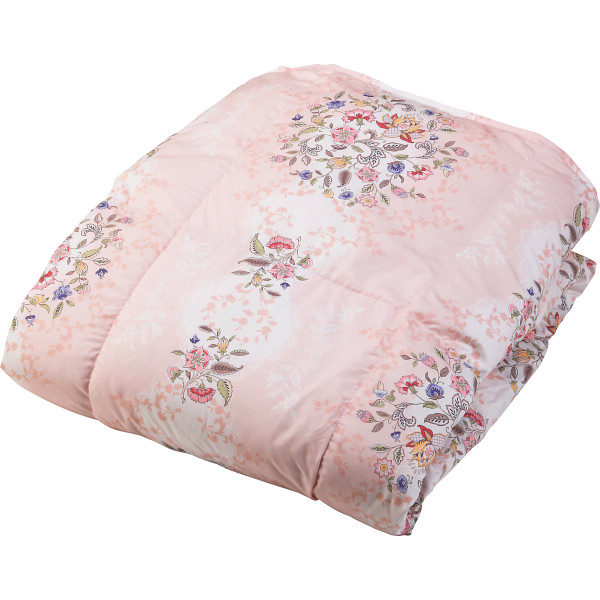 ミントン　羽毛肌掛けふとん　ピンク