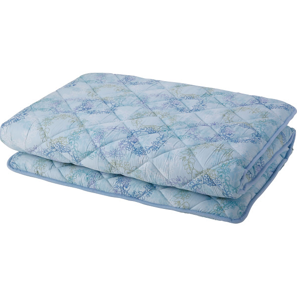 ニッケ　固綿入り３層敷きふとん　ブルー