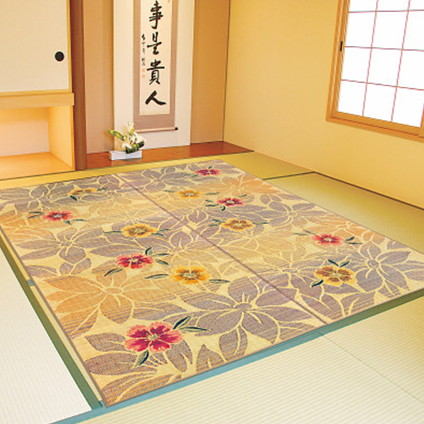 日本製い草ラグ　ベージュ