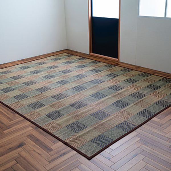 日本製い草カーペット　ブラウン