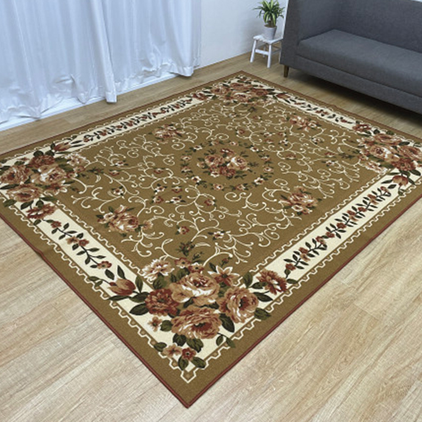 ほこりがでにくい　はっ水ラグ　ベージュ