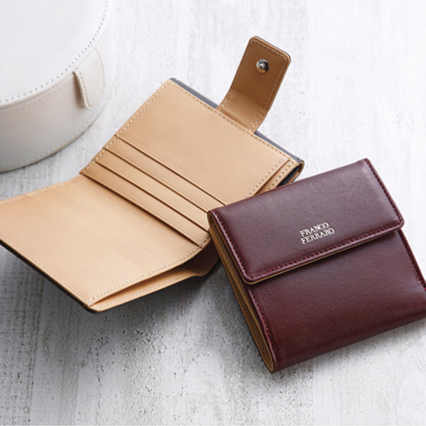 フランコフェラーロ　折財布　ワイン