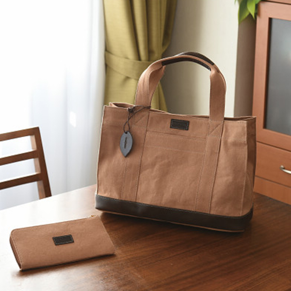 日本製柿渋トートバッグ・財布セット